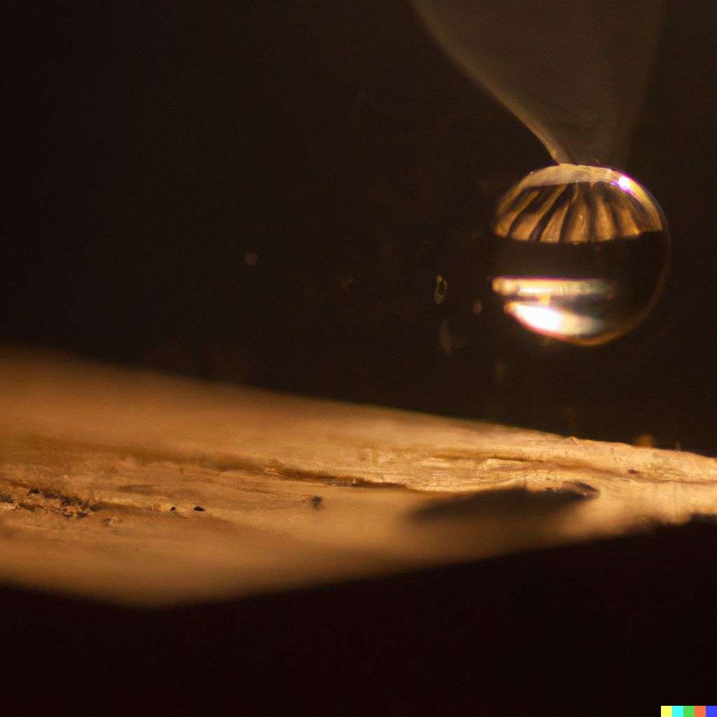 the discovery of gravity, photograph, extreme bokeh